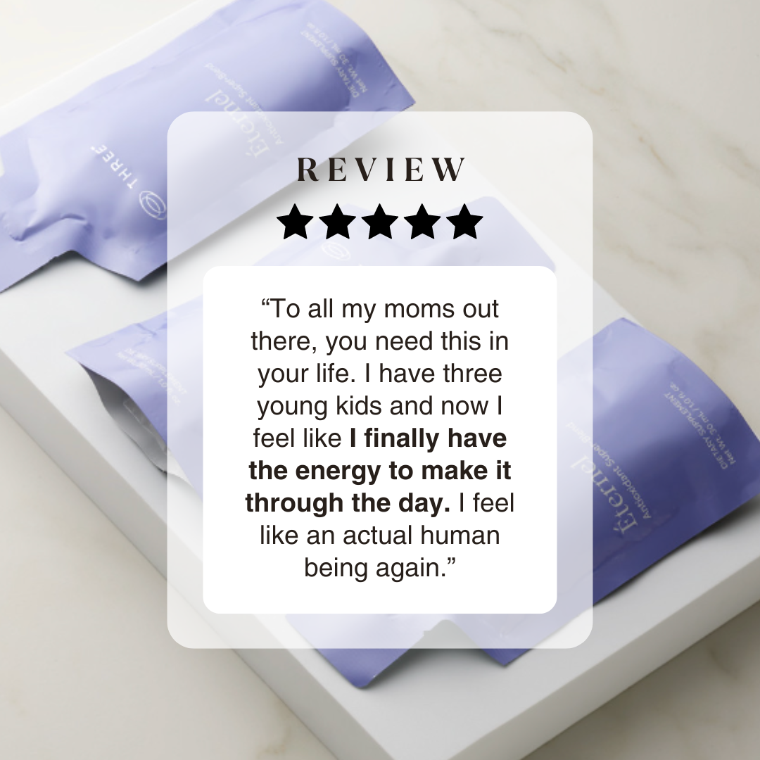 Éternel isn’t just another antioxidant supplement–it’s a cellular absorption breakthrough. Here's a review of this cellular support supplement.