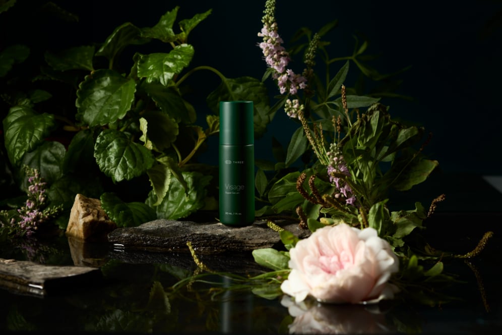 Visage Super Serum by THREE is a perfect example, thoughtfully combining vitamin C with hyaluronic acid for skin hydration, peptides to brighten and enhance, and squalane to soothe. 